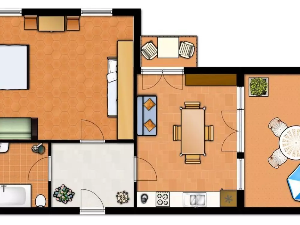 Résidence Wohnung mit schönem Garten