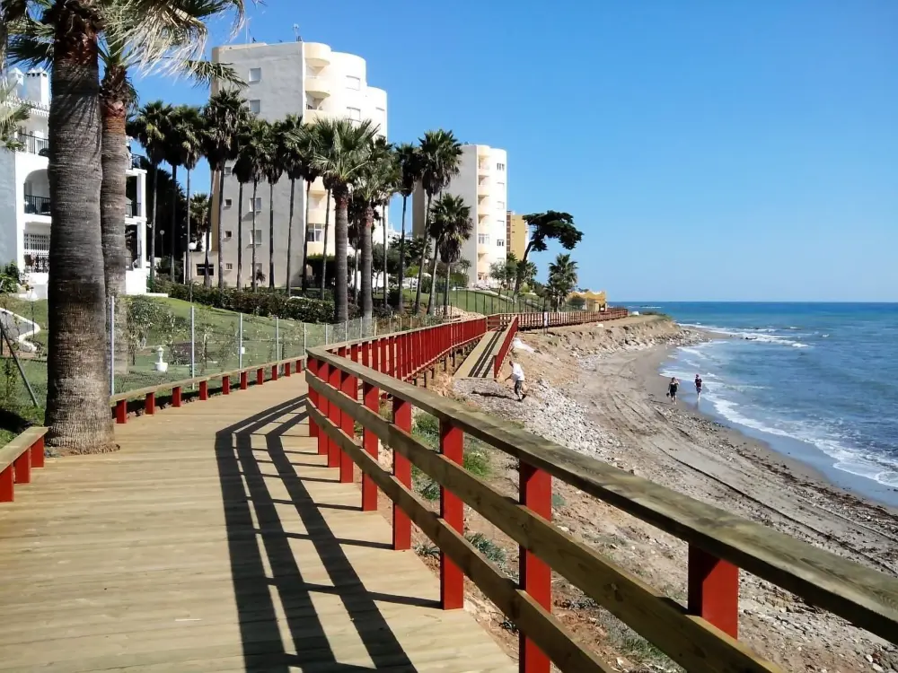 Résidence Zweistöckige Ferienwohnung in Marbella-Mijas Costa mit Meerblick