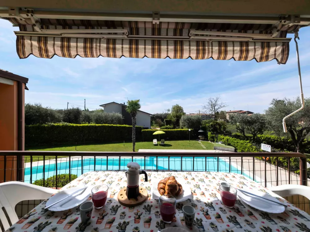 Résidence La Palma - Apartment mit Balkon und Poolblick