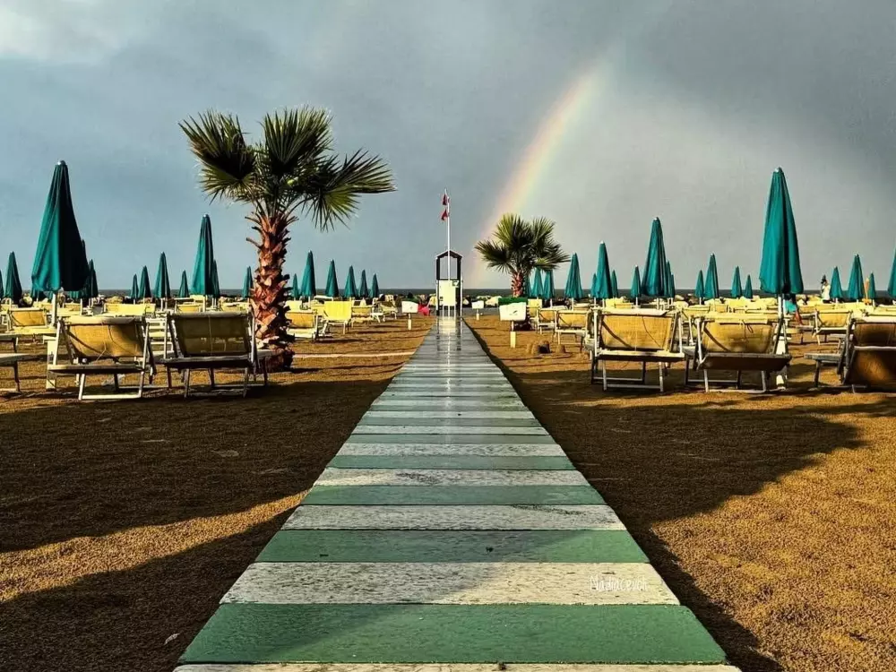 Résidence Flacher Strand und Zentrum, Privatparkplatz