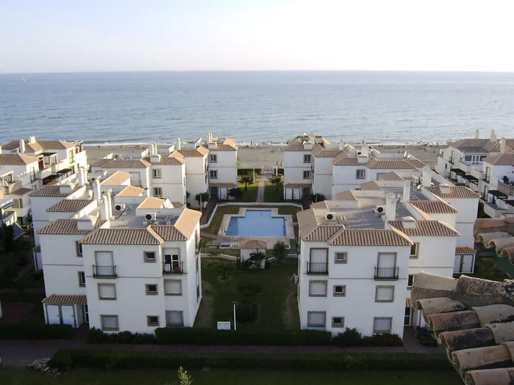 Résidence Wohnung in Torrox Costa mit Großem gemeinsamem Pool und Meerblick