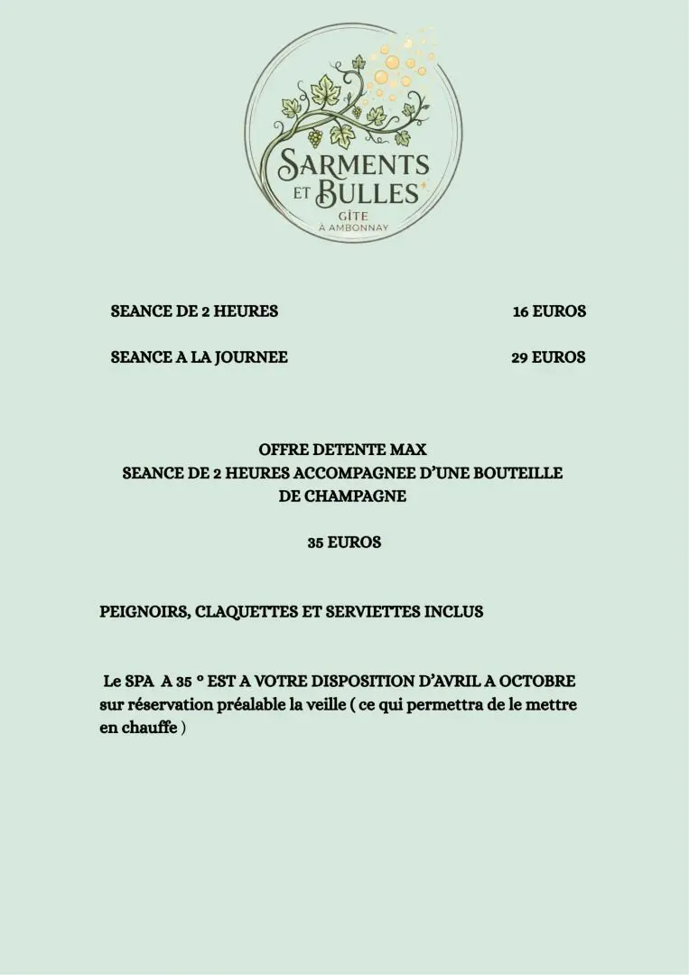 Gîte de France Sarments et bulles 3 épis