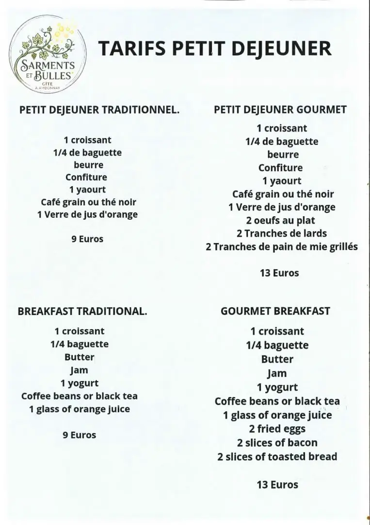 Gîte de France Sarments et bulles 3 épis