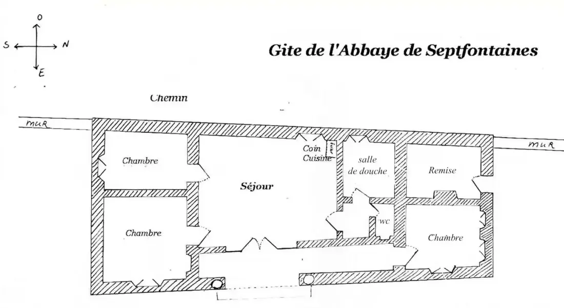 Gîte de France Le gîte de l'abbaye de septfontaines 2 épis