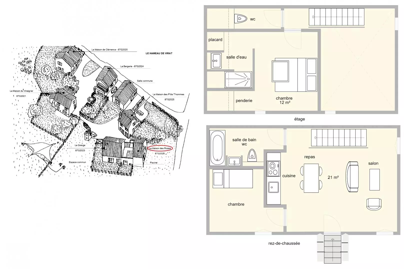 Gîte de France La maison des roses 3 épis - - Berneuil - - 14