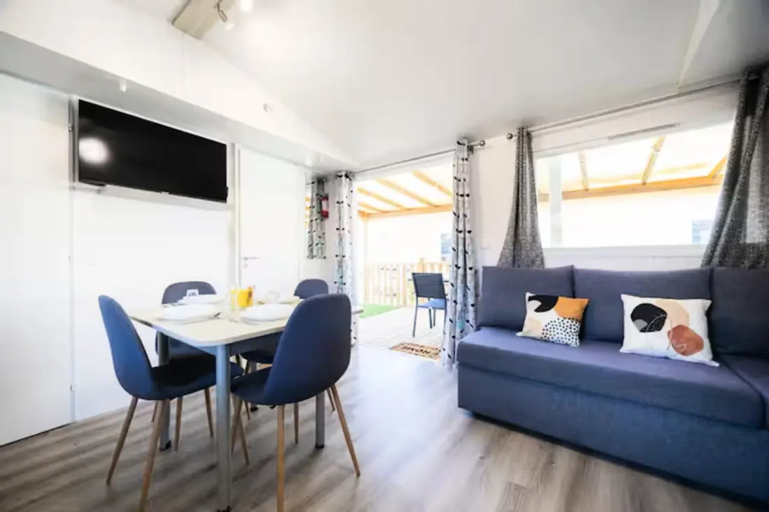 Résidence Camping Mar Estang - Mobil-home Climatisé 6/8 Pers à 2 Pas De La Plage