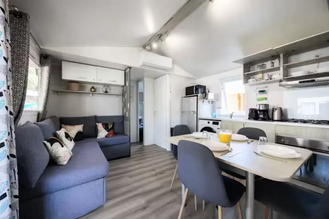 Résidence Camping Mar Estang - Mobil-home Climatisé 6/8 Pers à 2 Pas De La Plage
