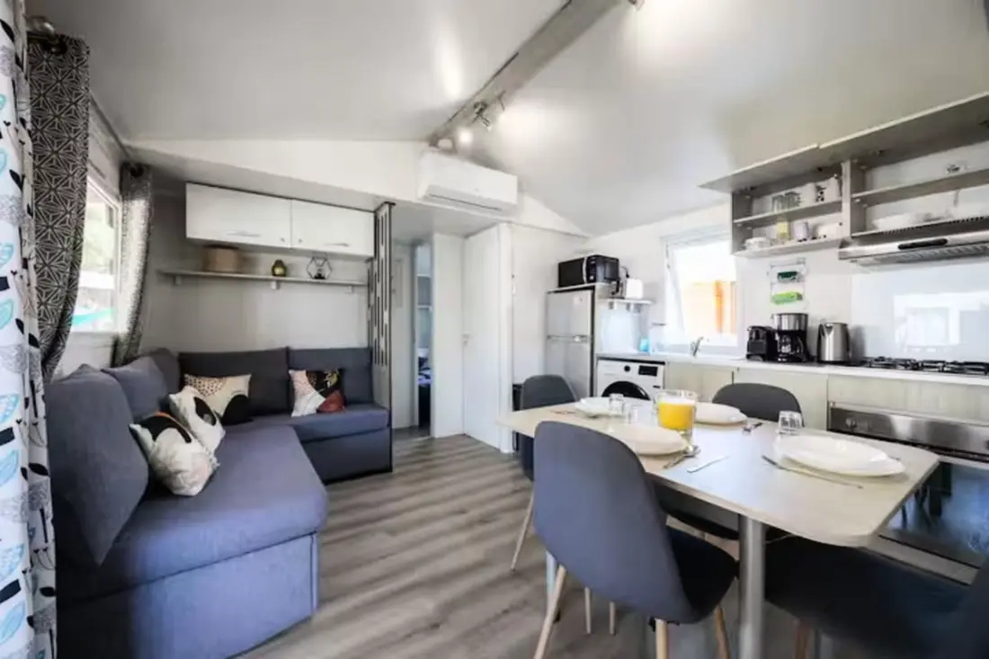 Résidence Camping Mar Estang - Mobil-home Climatisé 6/8 Pers à 2 Pas De La Plage