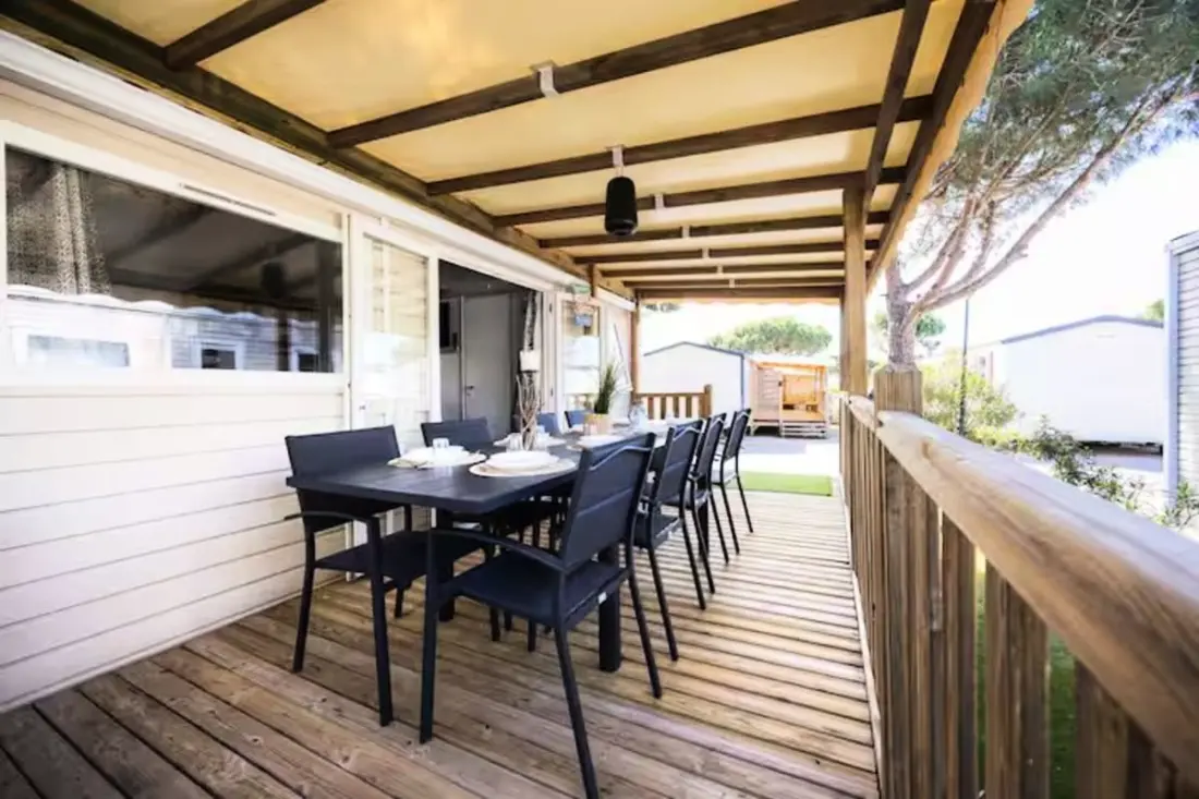 Résidence Camping Mar Estang - Mobil-home Climatisé 6/8 Pers à 2 Pas De La Plage