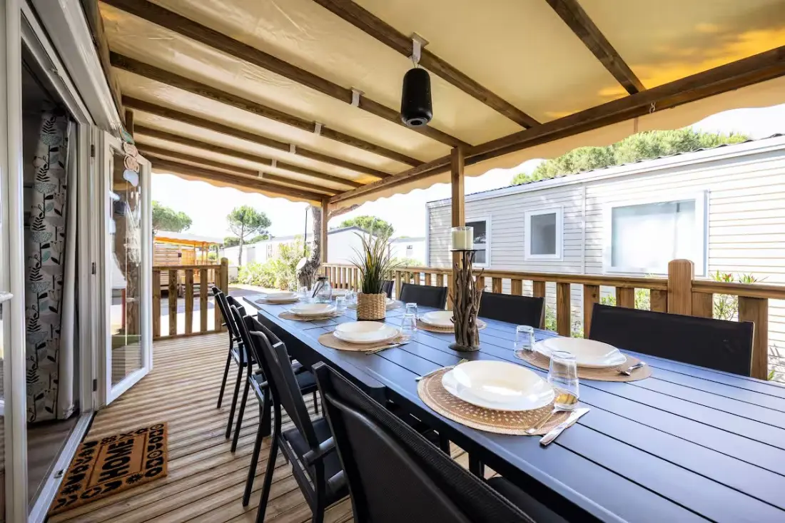 Résidence Camping Mar Estang - Mobil-home Climatisé 6/8 Pers à 2 Pas De La Plage