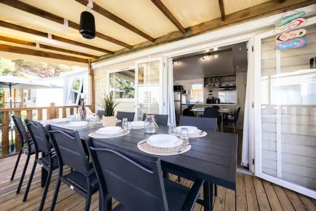 Résidence Camping Mar Estang - Mobil-home Climatisé 6/8 Pers à 2 Pas De La Plage