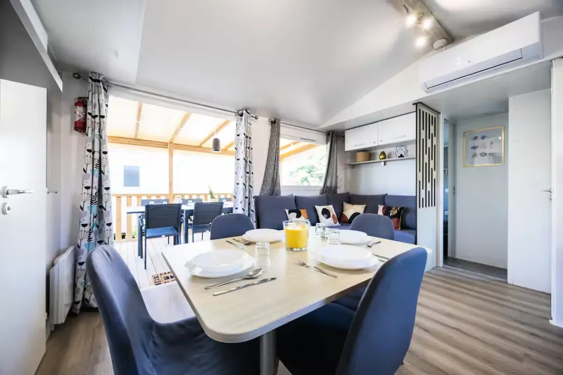 Résidence Camping Mar Estang - Mobil-home Climatisé 6/8 Pers à 2 Pas De La Plage