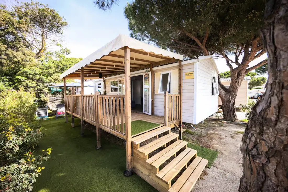 Résidence Camping Mar Estang - Mobil-home Climatisé 6/8 Pers à 2 Pas De La Plage