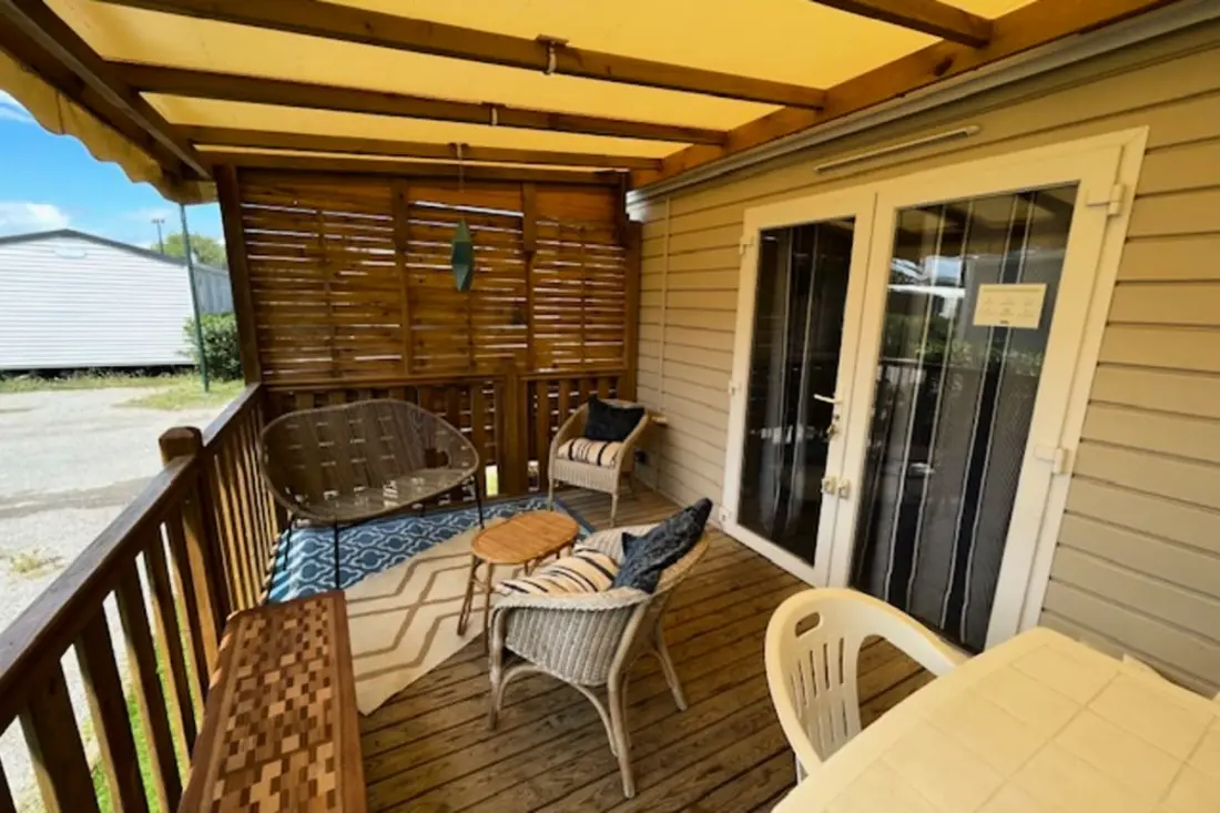 Résidence Mobilhome 3ch 8p - Camping Mar Estang