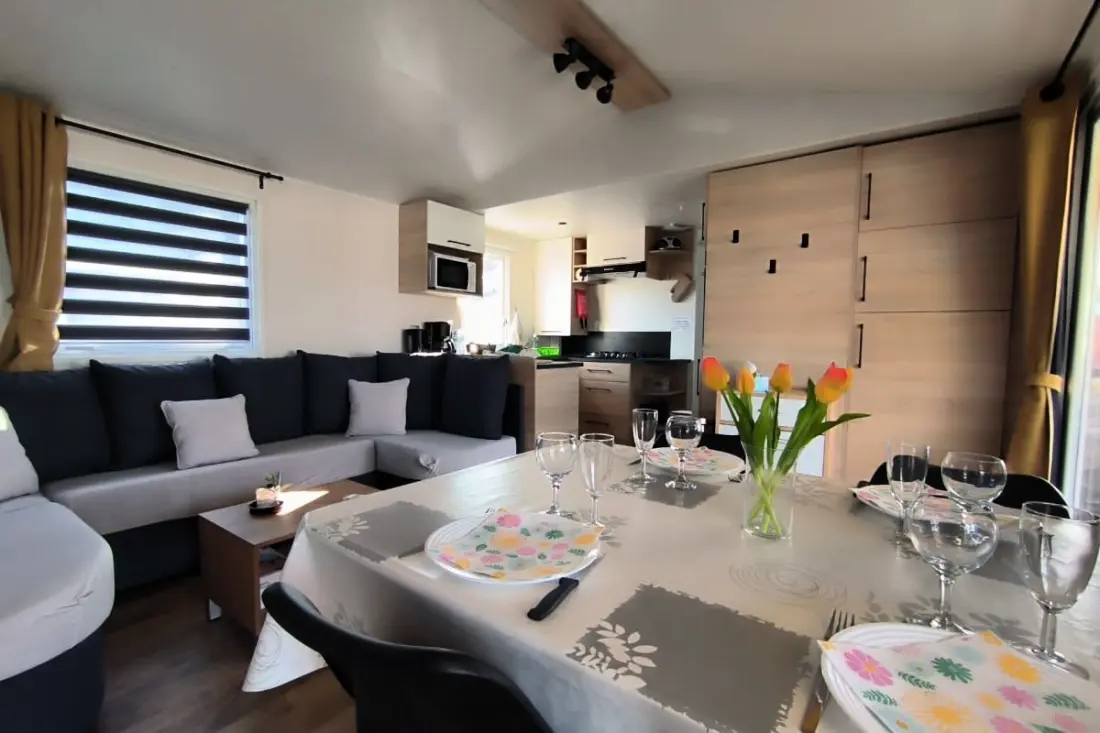 Résidence Camping Mar Estang - Mobilhome 3 Chambres Avec Terrasse Et Magnifique