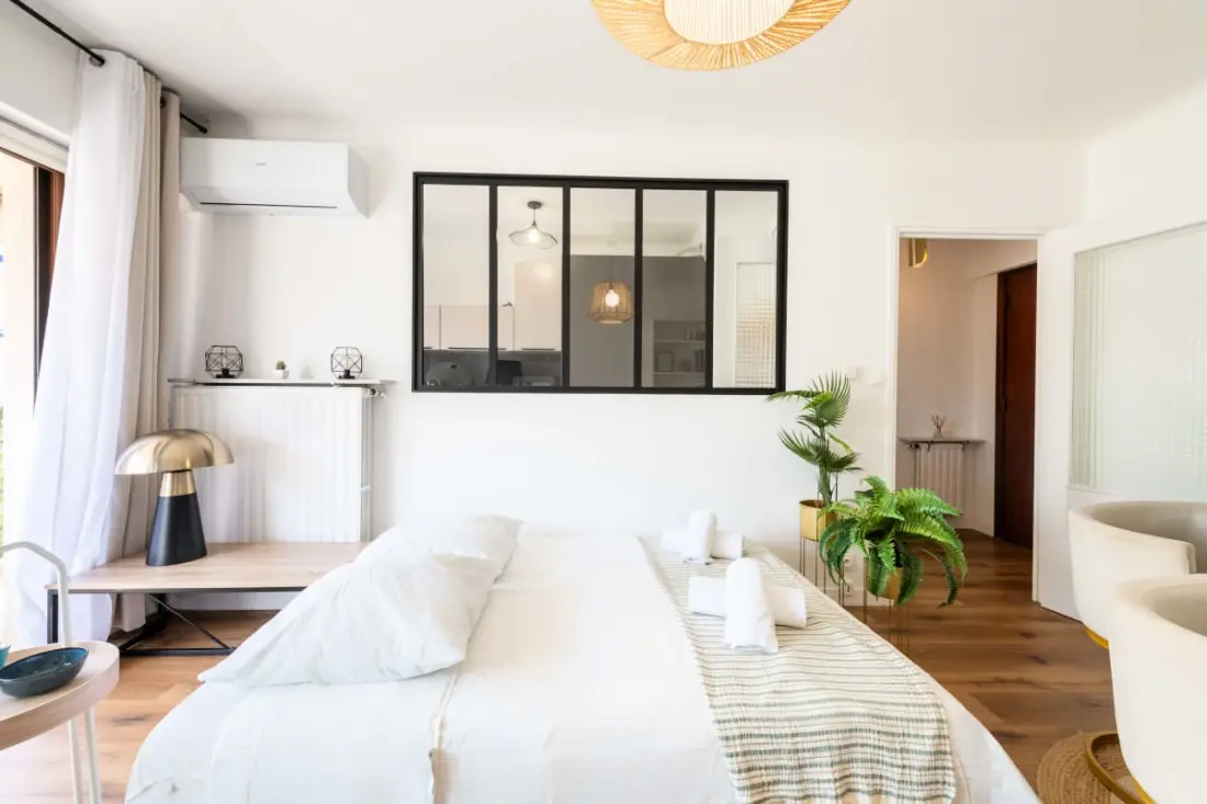 Résidence 2p Terrasse – Palm Beach, Proche Plages