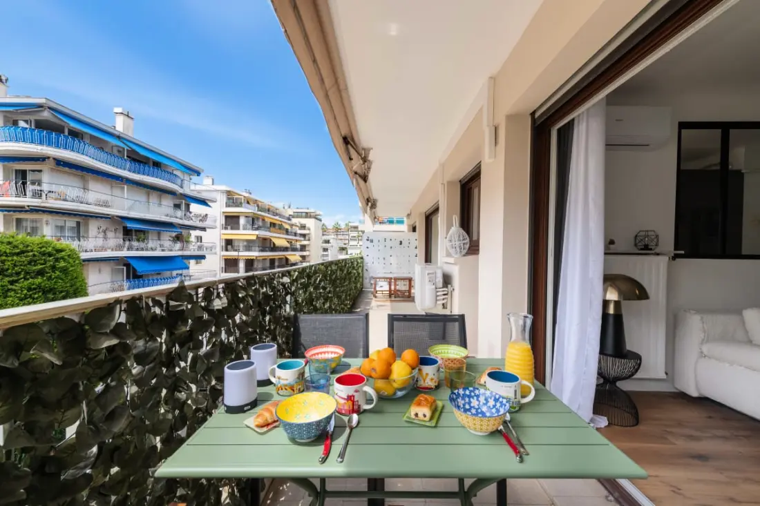 Résidence 2p Terrasse – Palm Beach, Proche Plages