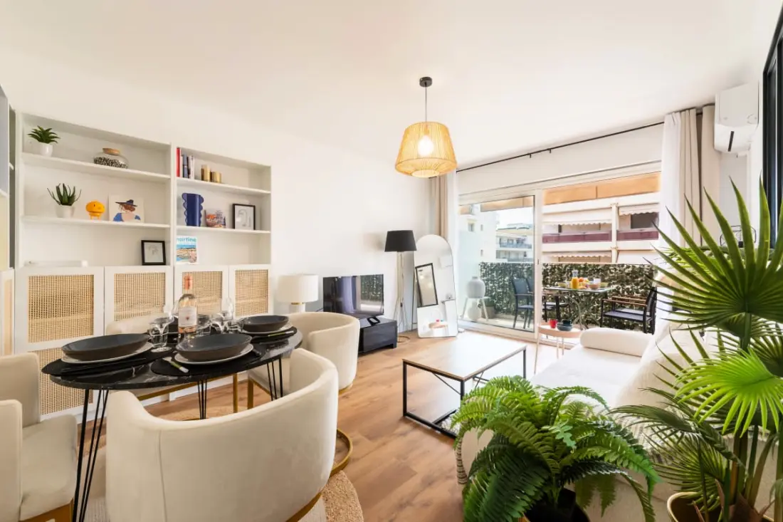 Résidence 2p Terrasse – Palm Beach, Proche Plages