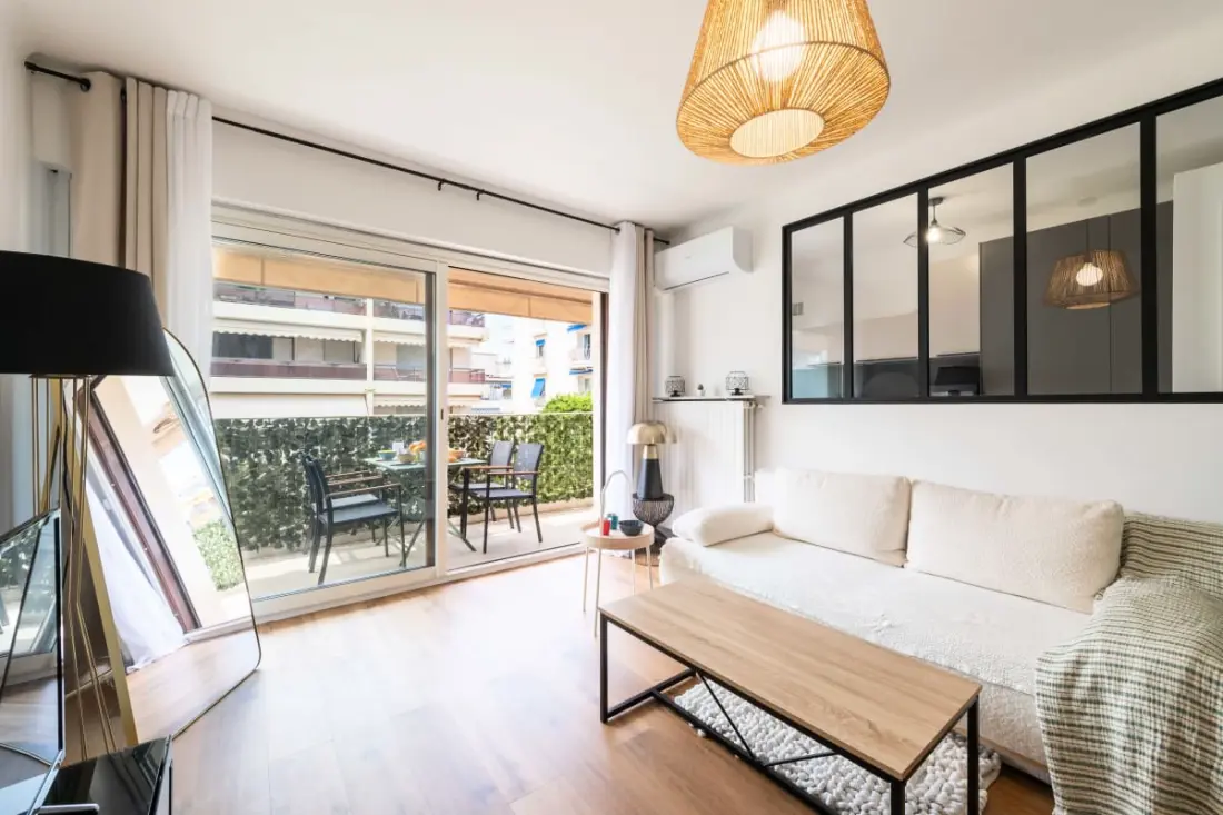Résidence 2p Terrasse – Palm Beach, Proche Plages