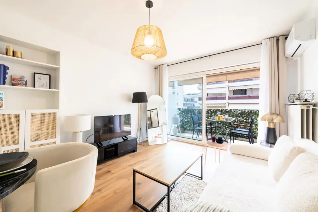 Résidence 2p Terrasse – Palm Beach, Proche Plages