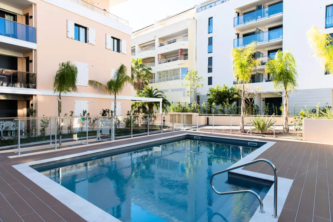 Résidence 3p Avec Terrasse Et Piscine Au Coeur Du Palm Beach