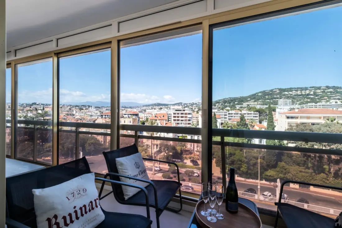 Résidence 3p étage élevé  – Terrasse, Centre Cannes