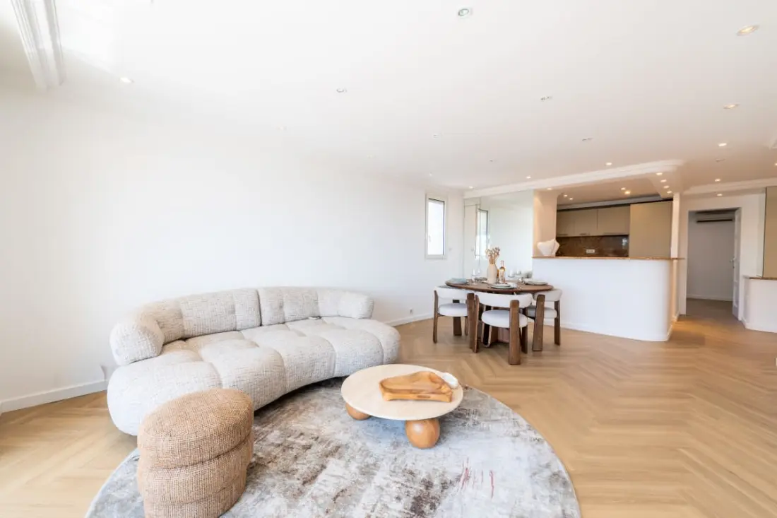 Résidence 3p Traversant Vue Mer – Cannes Est