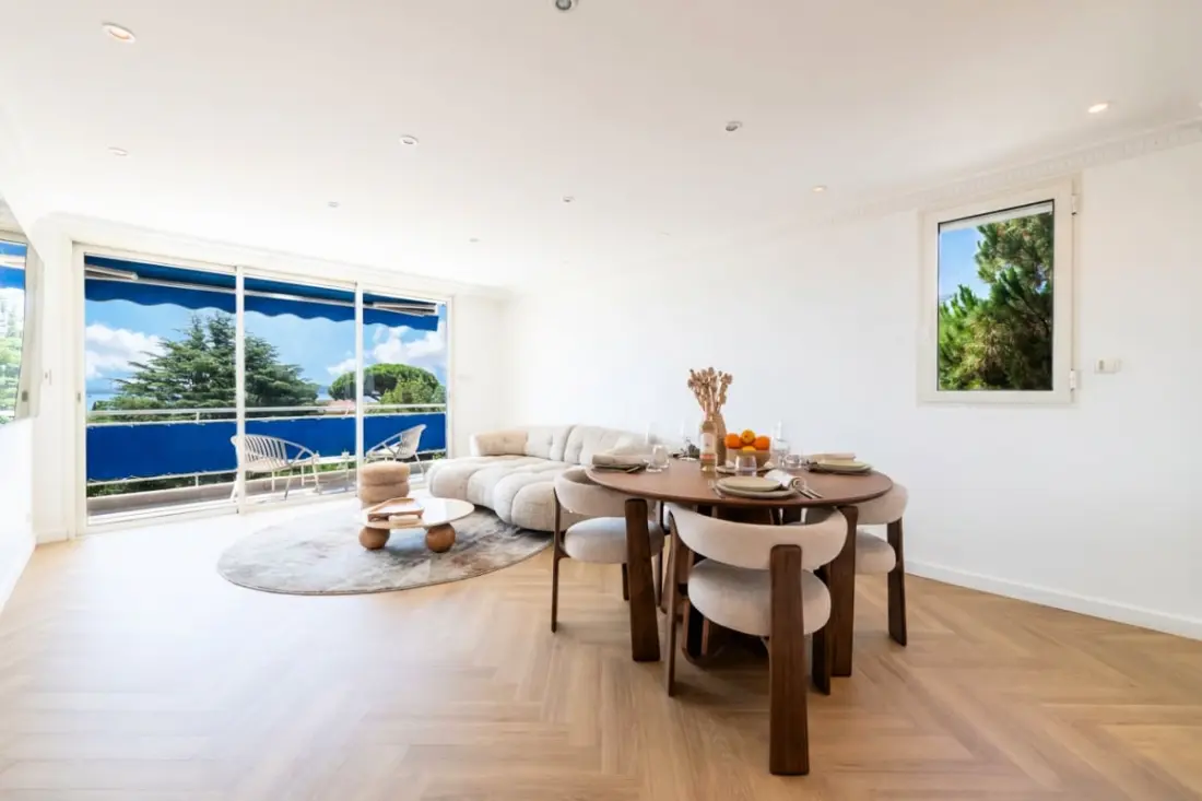 Résidence 3p Traversant Vue Mer – Cannes Est