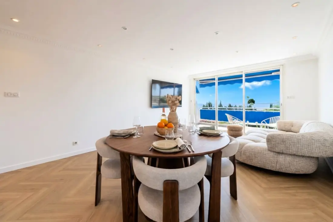 Résidence 3p Traversant Vue Mer – Cannes Est