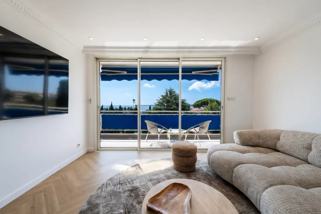 Résidence 3p Traversant Vue Mer – Cannes Est