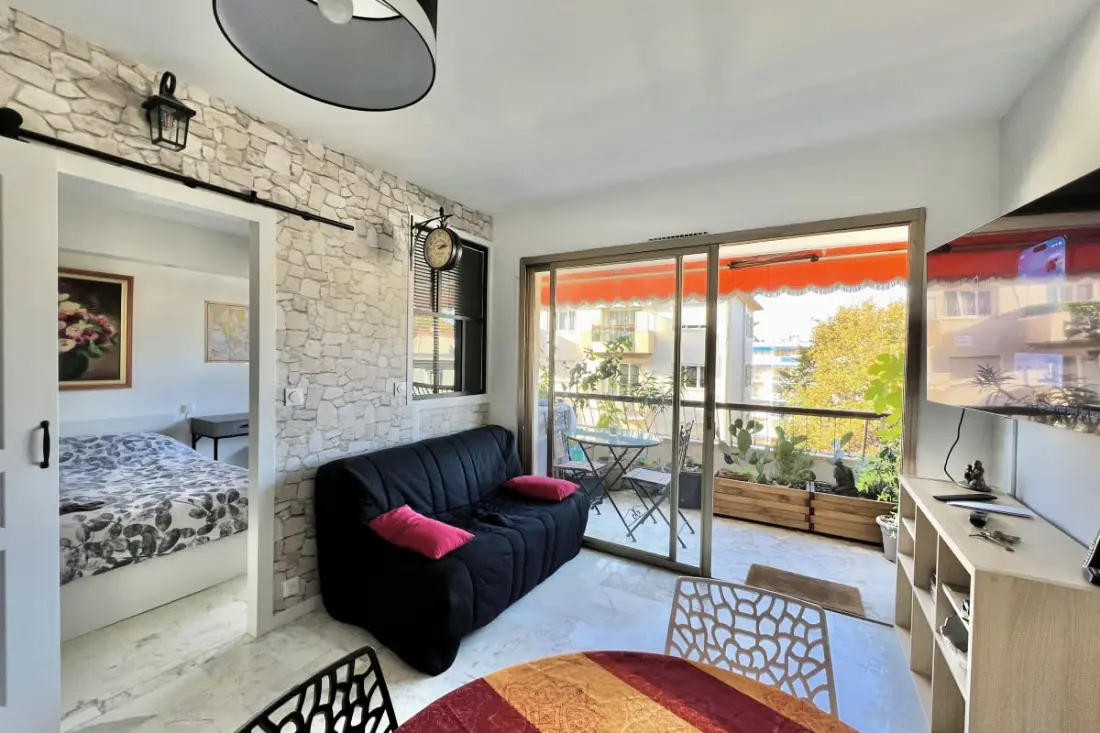 Lumineux 31m2, Terrasse Fleurie à 5min Croisette