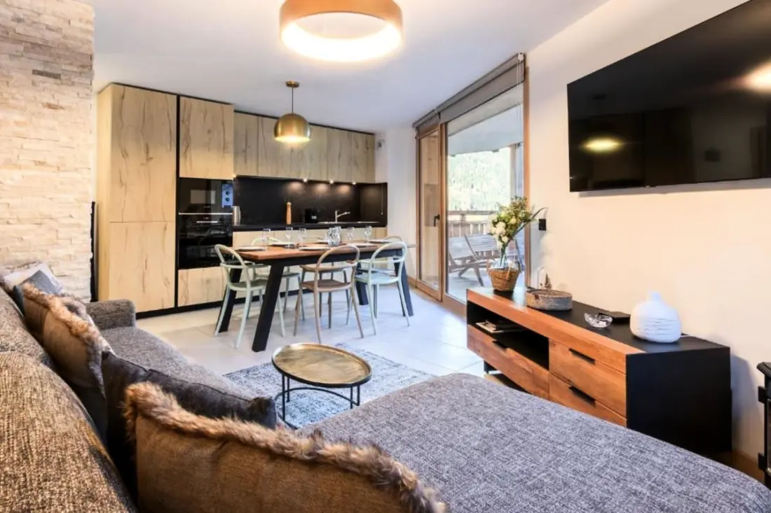 Appt Moderne Aux Houches | Balcon + Parking