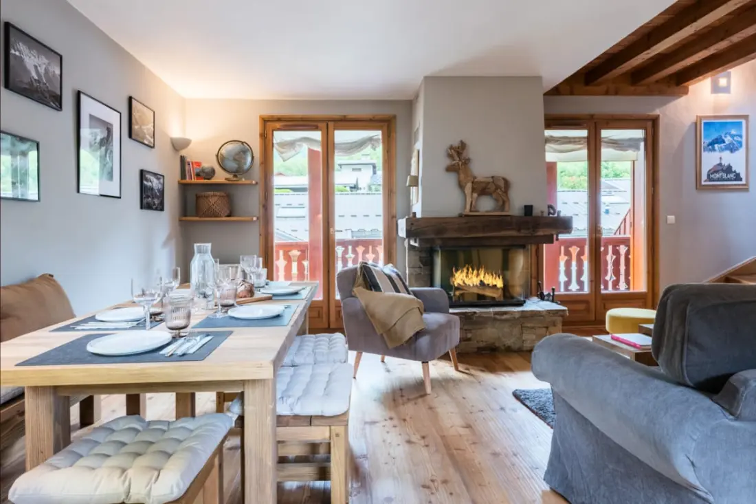 Duplex Spacieux Avec Terrasse Aux Houches