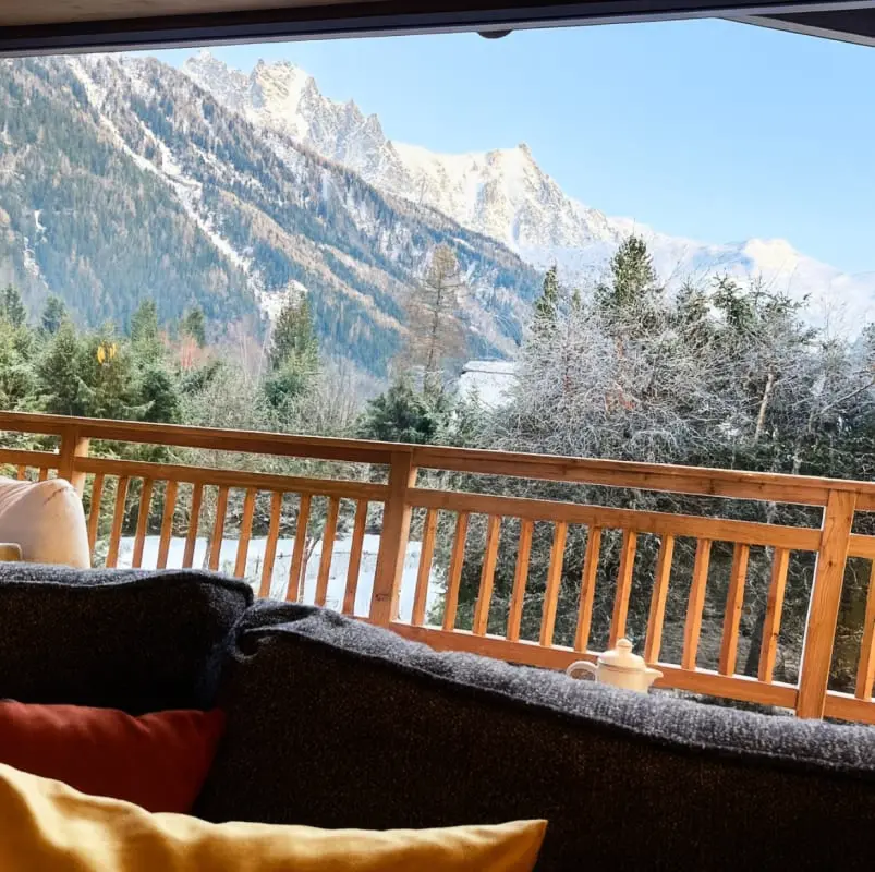 Chalet Chamonix • Vue Mont-blanc • Jardin • 8 Pers