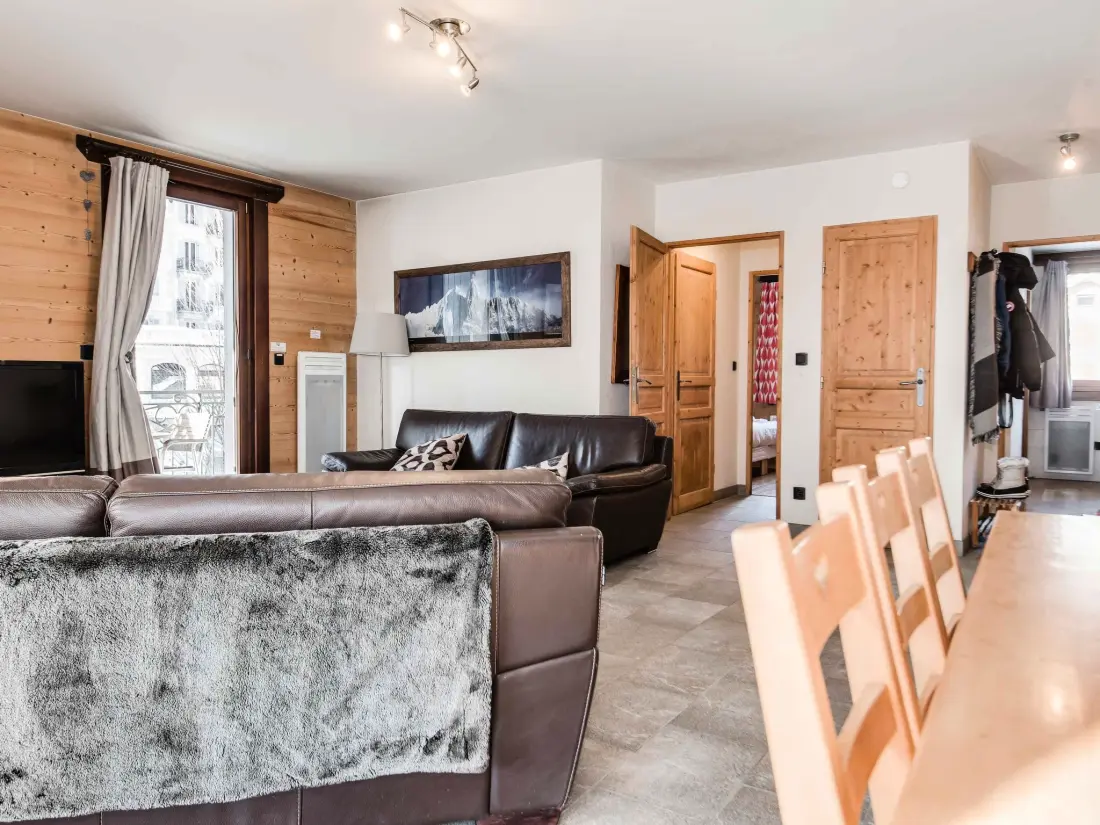 Résidence Wohnung in Chamonix mit sonnigem Balkon und toller Aussicht