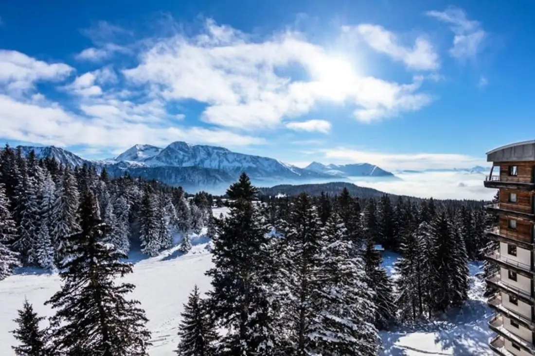 Vue époustouflante Agréable T3 Au Pied Des Pistes Terrasse Pkg 6 Pers