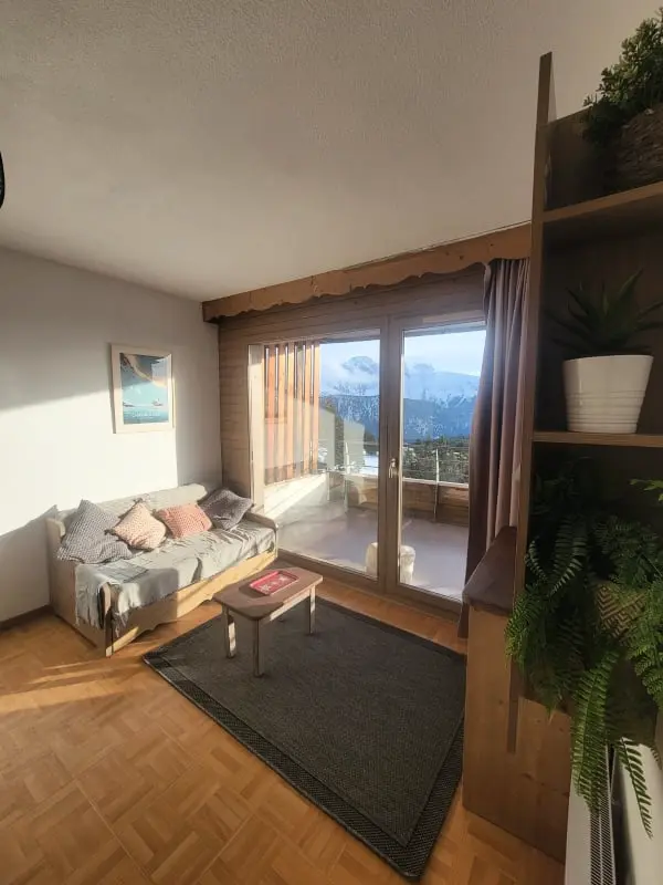 Vue époustouflante Agréable T3 Au Pied Des Pistes Terrasse Pkg 6 Pers