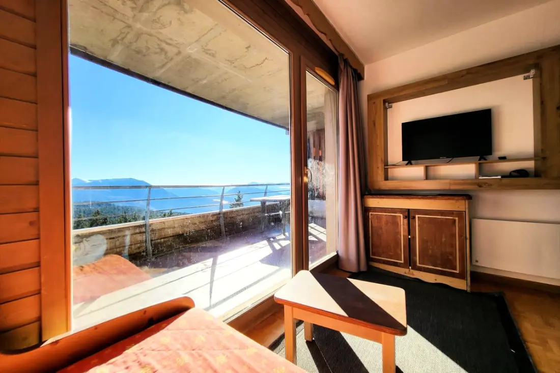 Vue époustouflante Agréable T3 Au Pied Des Pistes Terrasse Pkg 6 Pers