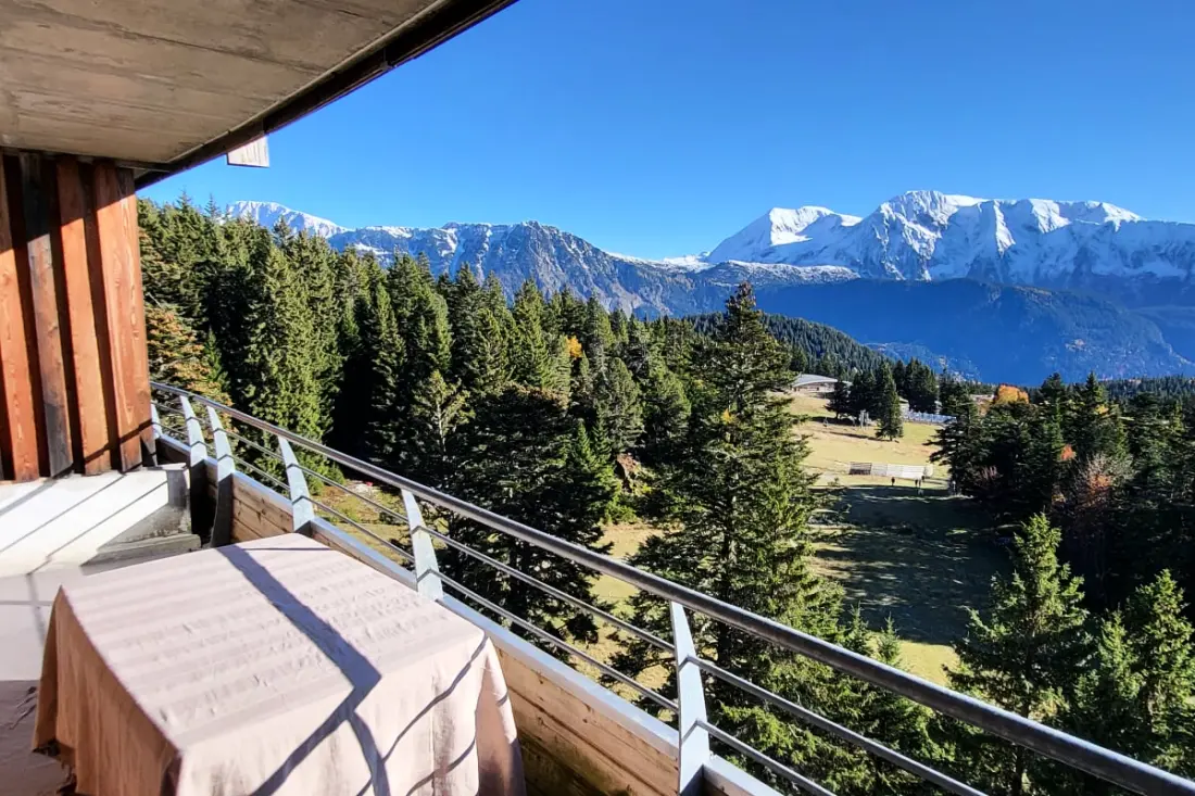 Vue époustouflante Agréable T3 Au Pied Des Pistes Terrasse Pkg 6 Pers
