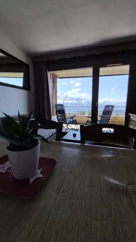 Vue époustouflante Agréable T3 Au Pied Des Pistes Terrasse Pkg 6 Pers