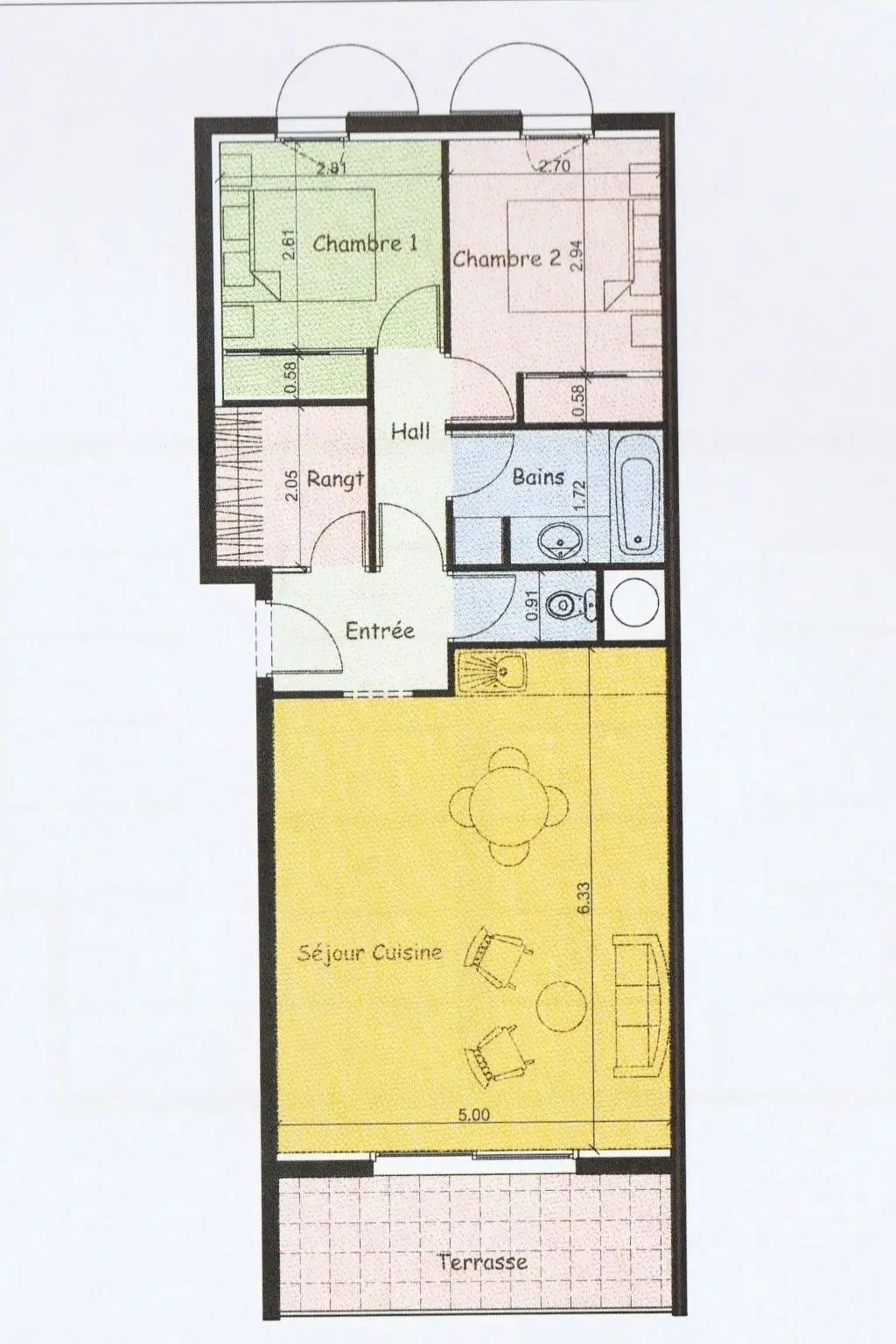 Résidence Appartement T3 Klassifiziert 3 Sterne