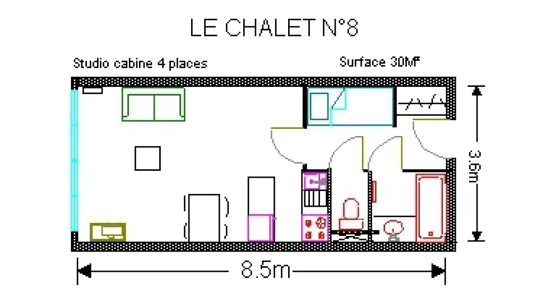 Le Chalet - Piscine