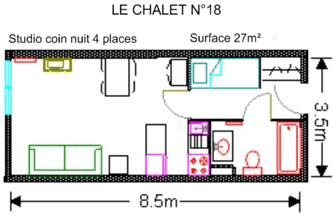 Le Chalet - Piscine