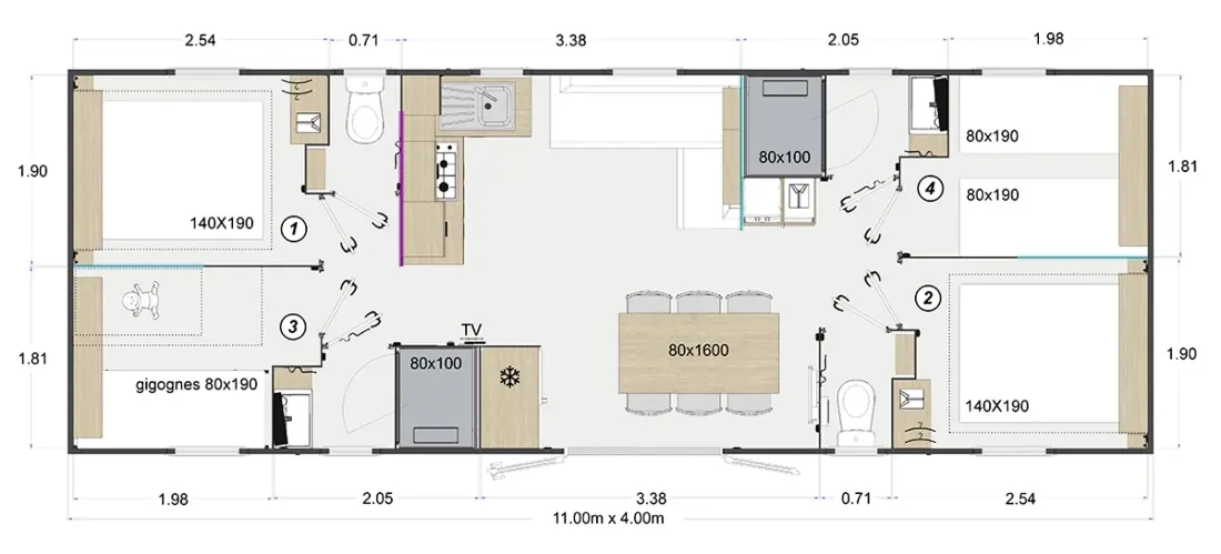 Camping Jardins de Kergal 4 étoiles★★★★