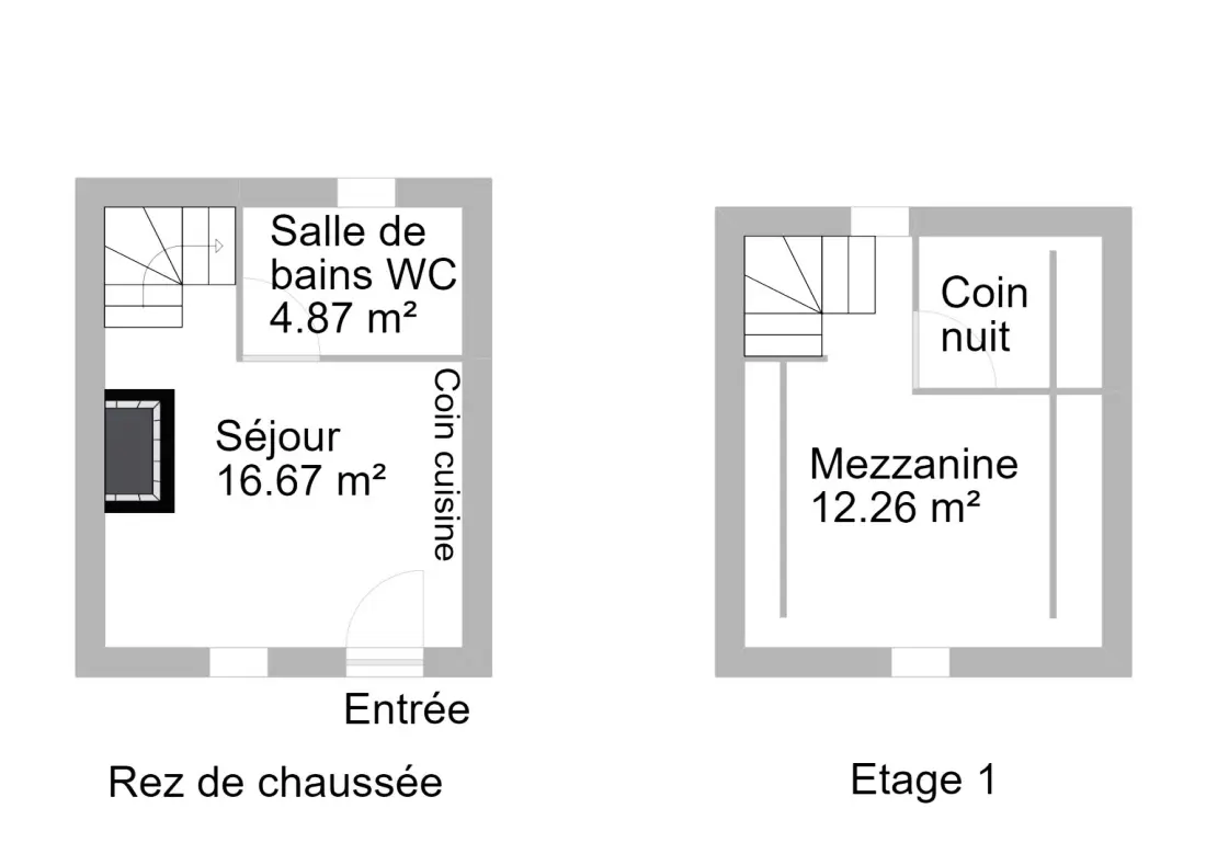 Gîte de France Gîte agnès 2/3 personnes 2 épis