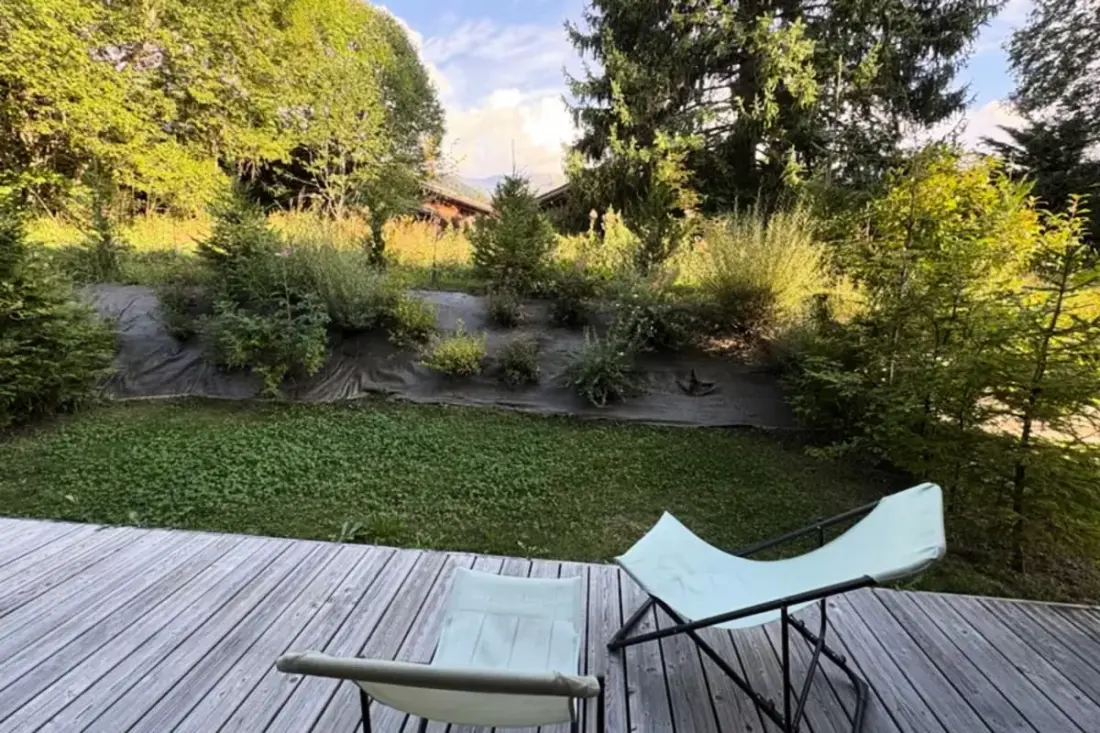 Appartement Mont D'arbois Proche Piste Avec Jardin