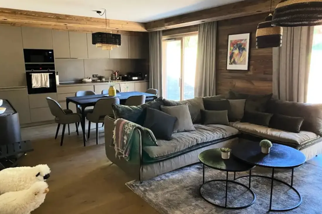 Appartement Mont D'arbois Proche Piste Avec Jardin