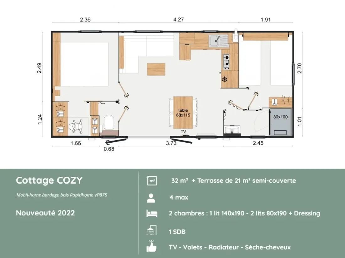 Camping maeva Respire Domaine de Mesqueau 4 étoiles★★★★