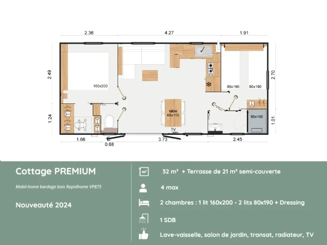 Camping maeva Respire Domaine de Mesqueau 4 étoiles★★★★