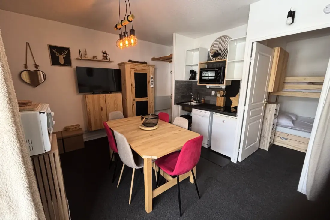 Résidence Risoul - Studio Cabine Cosy 7 Pers
